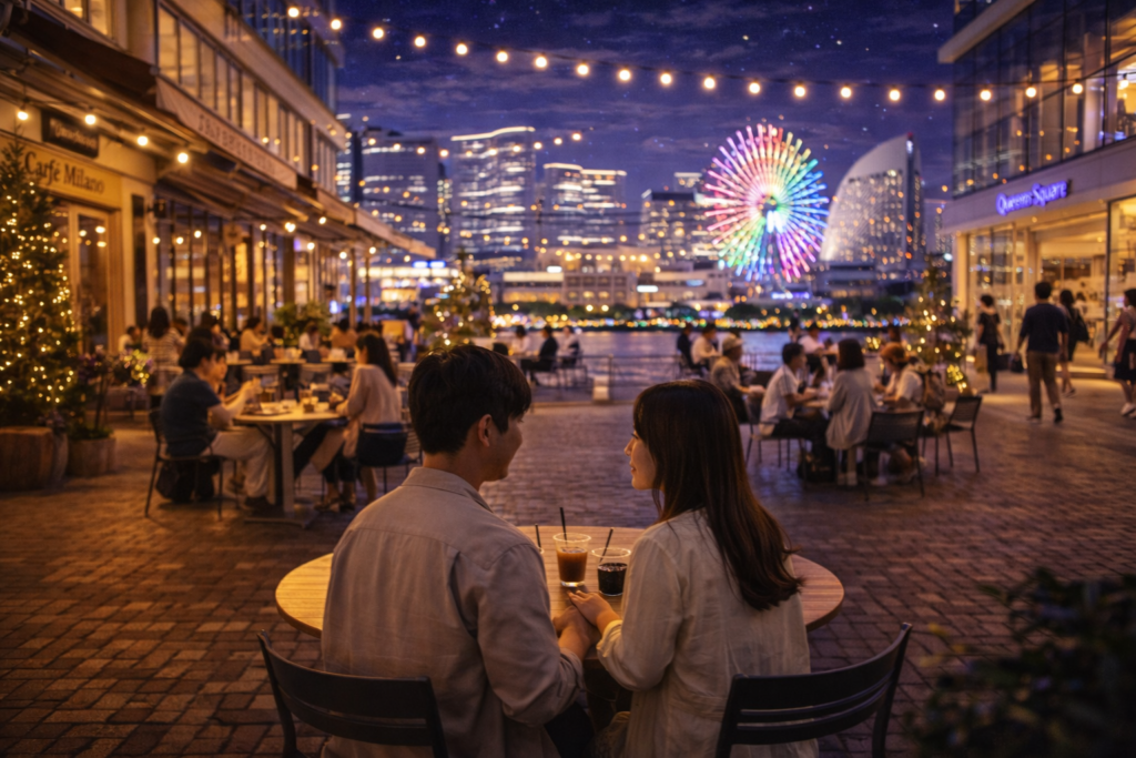 みなとみらい カフェ デート 夜景 カップル 横浜